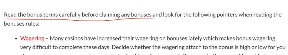 about wagering