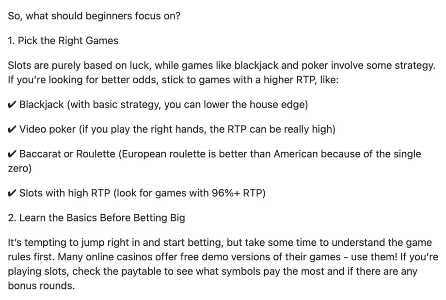 learn before play